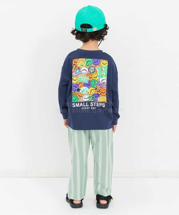 日本童裝 BREEZE 條紋長褲 80-140cm 男童款 夏季 PANTS