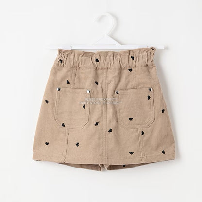 日本童裝 Ly# mine 刺繡圖案裙褲 100-150cm 女童款 秋季 PANTS