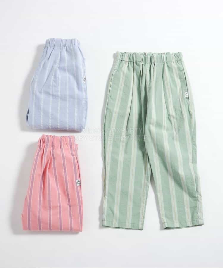 日本童裝 BREEZE 條紋長褲 80-140cm 男童款 夏季 PANTS