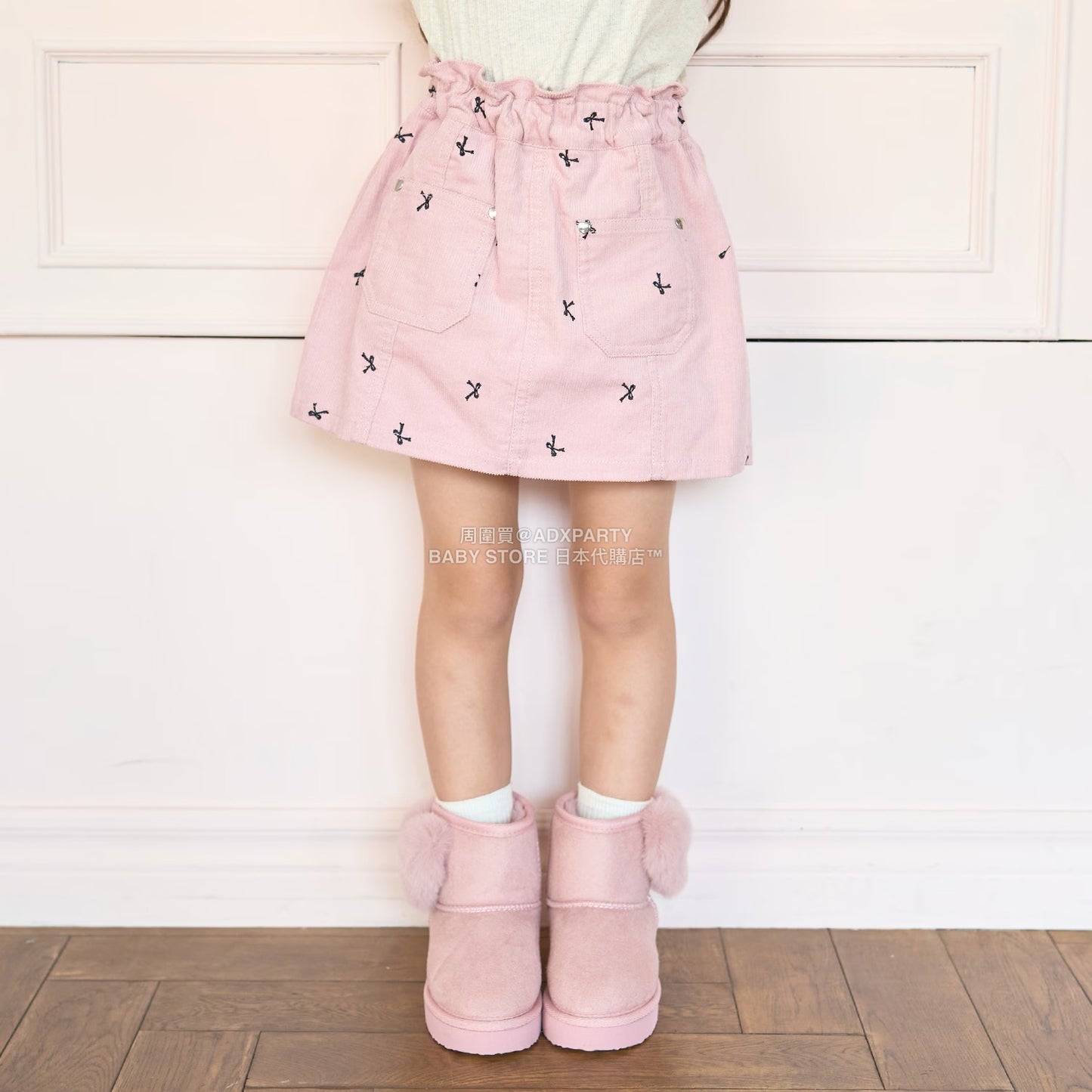 日本童裝 Ly# mine 刺繡圖案裙褲 100-150cm 女童款 秋季 PANTS