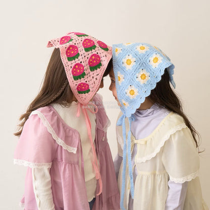 日本直送 Lycee mine 鉤針編織頭巾 手飾/髮飾系列 帽系列