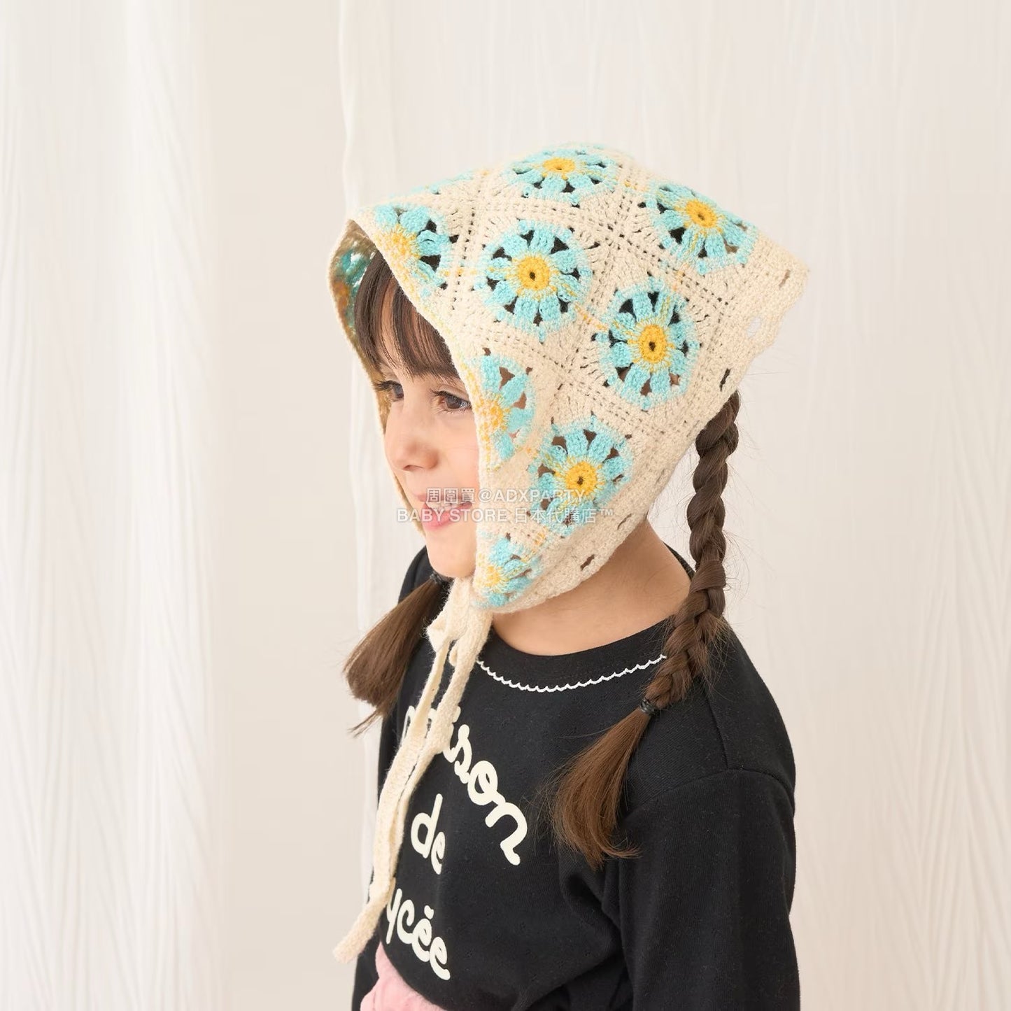 日本直送 Lycee mine 鉤針編織頭巾 手飾/髮飾系列 帽系列