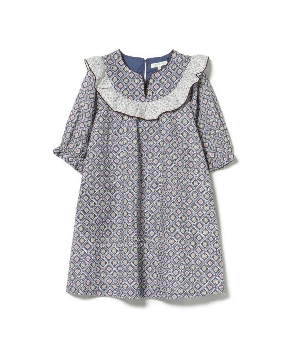 日本童裝 BEAMS mini 荷葉邊連身裙 90-140cm 女童款 秋冬季 DRESSES