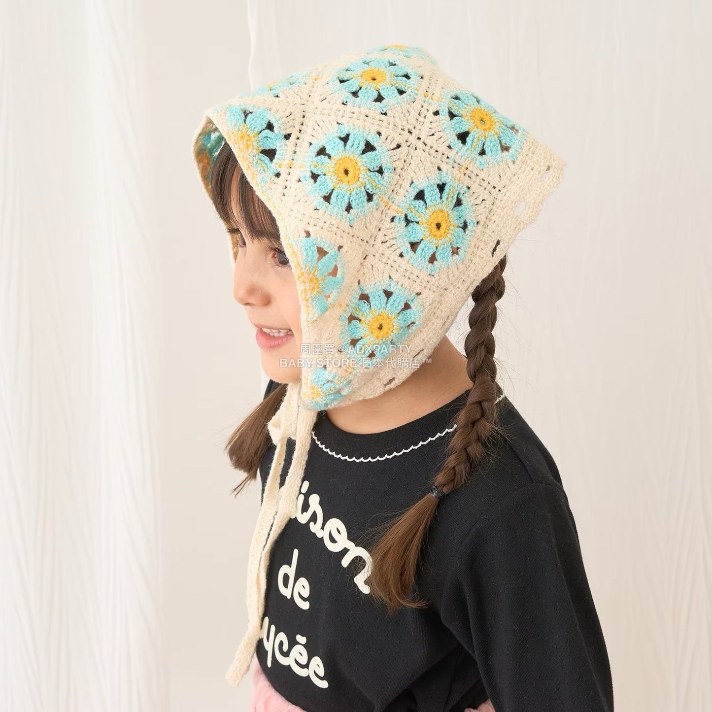 日本直送 Lycee mine 鉤針編織頭巾 手飾/髮飾系列 帽系列