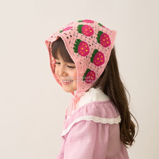 日本直送 Lycee mine 鉤針編織頭巾 手飾/髮飾系列 帽系列