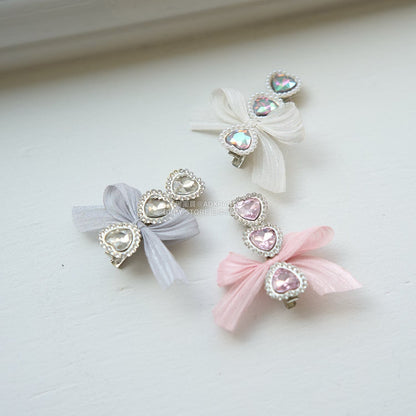 日本直送 Lycee mine 絲帶閃亮髮夾 手飾/髮飾系列