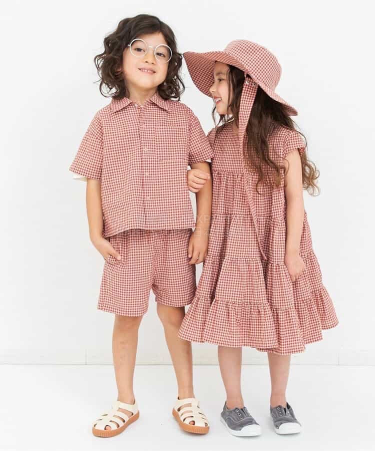 日本童裝 BREEZE 格紋襯衫 80-140cm 男童款 夏季 TOPS