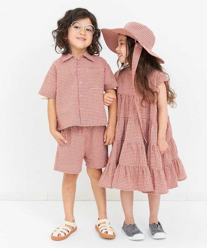 日本童裝 BREEZE 格紋襯衫 80-140cm 男童款 夏季 TOPS