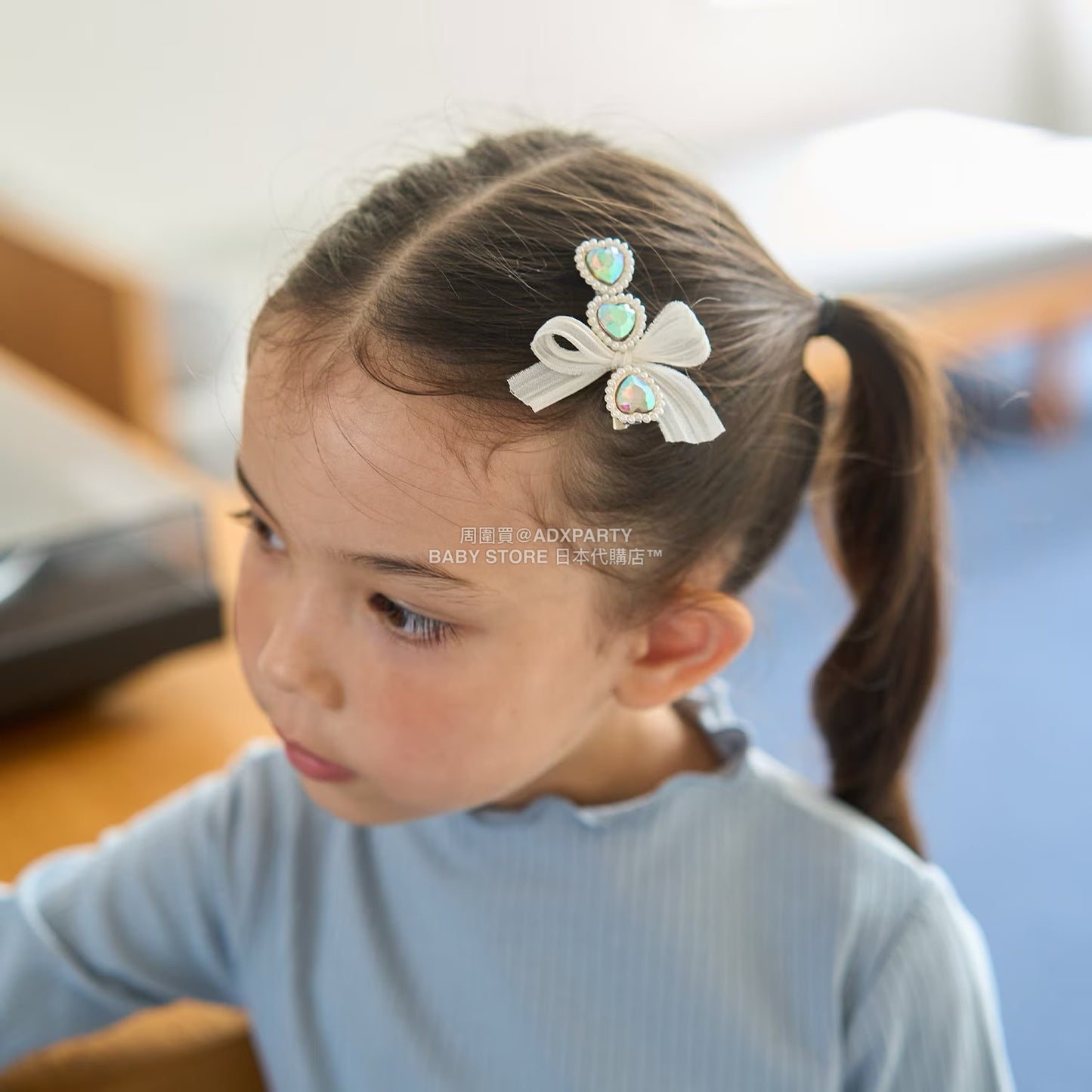 日本直送 Lycee mine 絲帶閃亮髮夾 手飾/髮飾系列