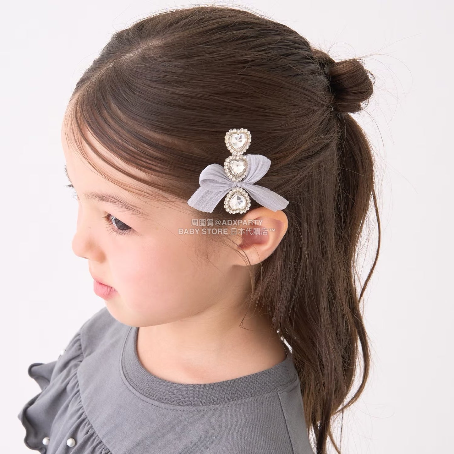 日本直送 Lycee mine 絲帶閃亮髮夾 手飾/髮飾系列