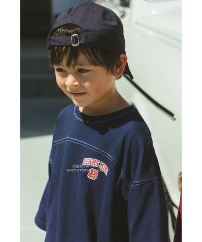 日本童裝 BEAMS mini 藍球風上衣短褲兩件套裝 90-150cm 男童款/女童款 秋冬季 TOPS 聖誕紅/新年紅