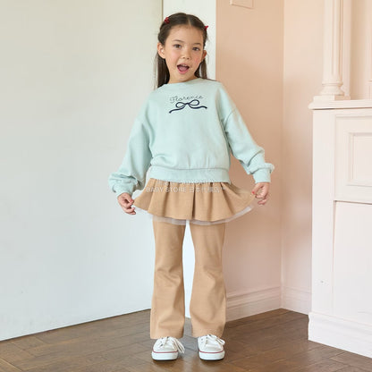 日本童裝 Ly# mine 蝴蝶結刺繡衛衣 100-150cm 女童款 秋季 TOPS