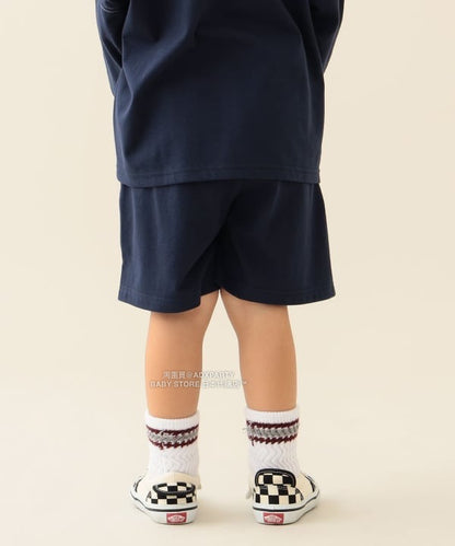 日本童裝 BEAMS mini 藍球風上衣短褲兩件套裝 90-150cm 男童款/女童款 秋冬季 TOPS 聖誕紅/新年紅