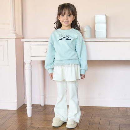 日本童裝 Ly# mine 蝴蝶結刺繡衛衣 100-150cm 女童款 秋季 TOPS