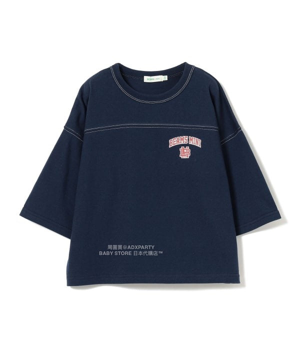 日本童裝 BEAMS mini 藍球風上衣短褲兩件套裝 90-150cm 男童款/女童款 秋冬季 TOPS 聖誕紅/新年紅