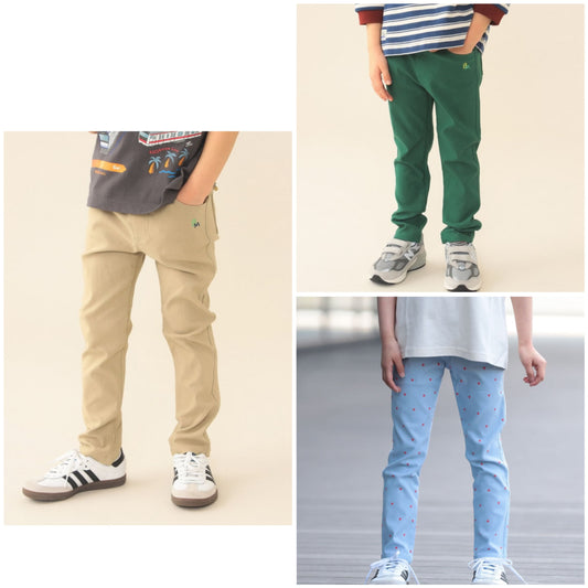 日本童裝 BE#AMS mini 彈力休閒長褲 90-140cm 男童款/女童款 夏季 PANTS
