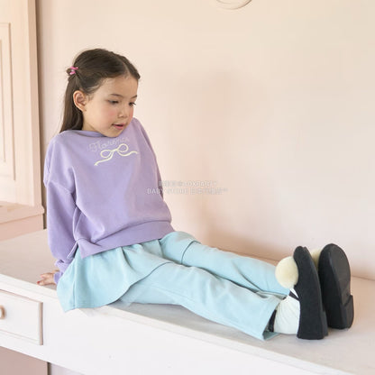 日本童裝 Ly# mine 蝴蝶結刺繡衛衣 100-150cm 女童款 秋季 TOPS