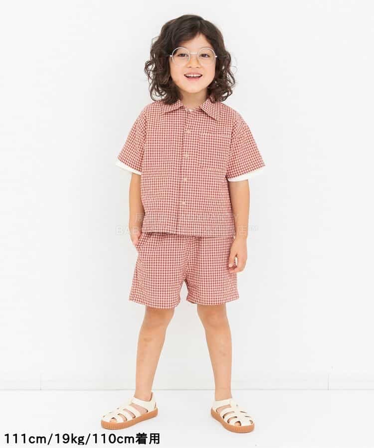 日本童裝 BREEZE 格紋襯衫 80-140cm 男童款 夏季 TOPS
