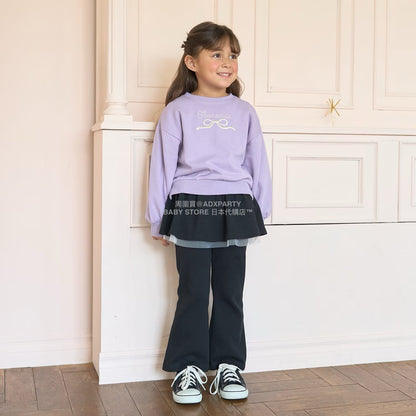 日本童裝 Ly# mine 蝴蝶結刺繡衛衣 100-150cm 女童款 秋季 TOPS