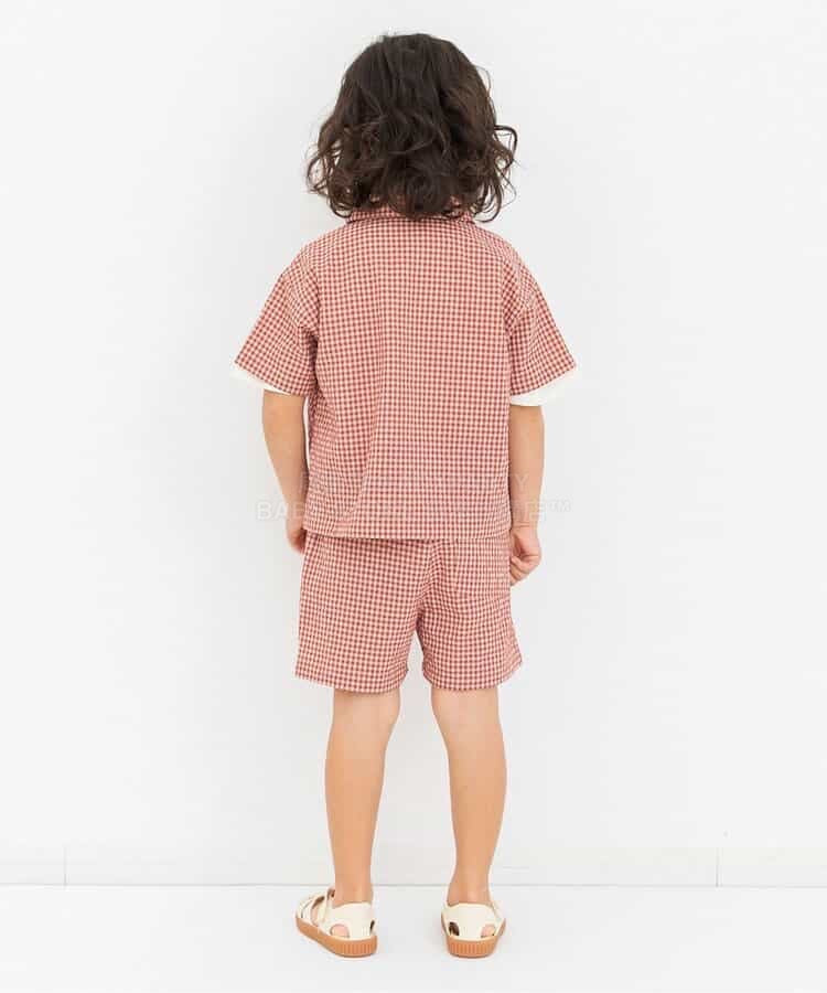 日本童裝 BREEZE 格紋襯衫 80-140cm 男童款 夏季 TOPS