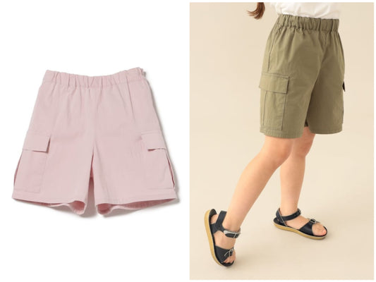 日本童裝 BE#AMS mini 工裝裙褲 90-140cm 女童款 夏季 PANTS