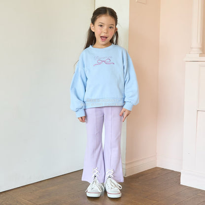 日本童裝 Ly# mine 蝴蝶結刺繡衛衣 100-150cm 女童款 秋季 TOPS