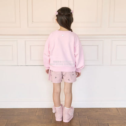 日本童裝 Ly# mine 蝴蝶結刺繡衛衣 100-150cm 女童款 秋季 TOPS