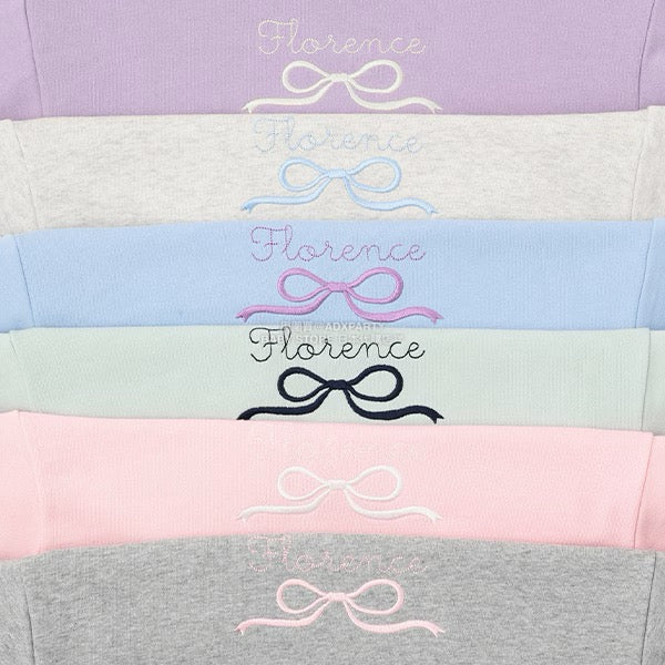 日本童裝 Ly# mine 蝴蝶結刺繡衛衣 100-150cm 女童款 秋季 TOPS