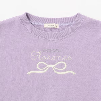 日本童裝 Ly# mine 蝴蝶結刺繡衛衣 100-150cm 女童款 秋季 TOPS