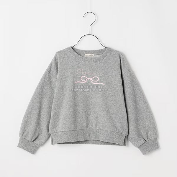 日本童裝 Ly# mine 蝴蝶結刺繡衛衣 100-150cm 女童款 秋季 TOPS