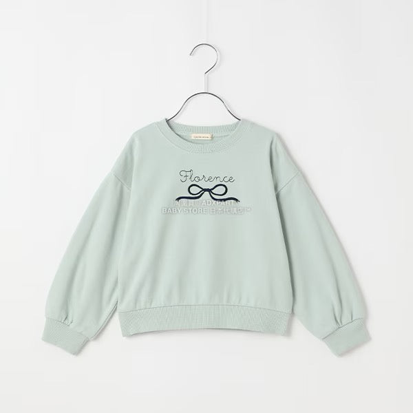 日本童裝 Ly# mine 蝴蝶結刺繡衛衣 100-150cm 女童款 秋季 TOPS