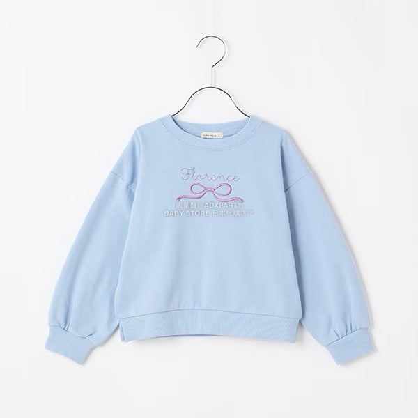 日本童裝 Ly# mine 蝴蝶結刺繡衛衣 100-150cm 女童款 秋季 TOPS