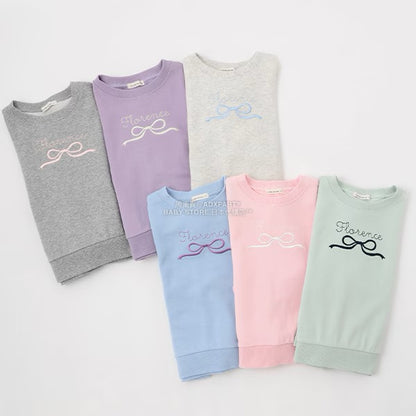 日本童裝 Ly# mine 蝴蝶結刺繡衛衣 100-150cm 女童款 秋季 TOPS