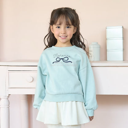 日本童裝 Ly# mine 蝴蝶結刺繡衛衣 100-150cm 女童款 秋季 TOPS