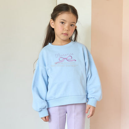 日本童裝 Ly# mine 蝴蝶結刺繡衛衣 100-150cm 女童款 秋季 TOPS