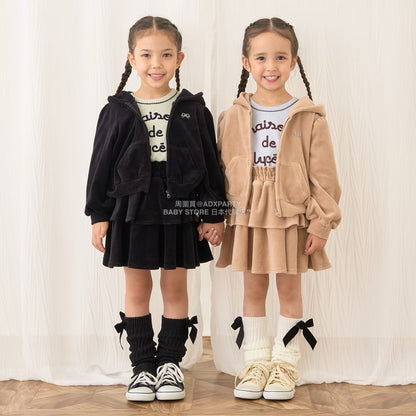 日本童裝 Ly# mine 天鵝絨蛋糕裙 100-150cm 女童款 秋季 SKIRTS