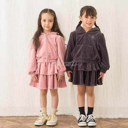 日本童裝 Ly# mine 天鵝絨蛋糕裙 100-150cm 女童款 秋季 SKIRTS