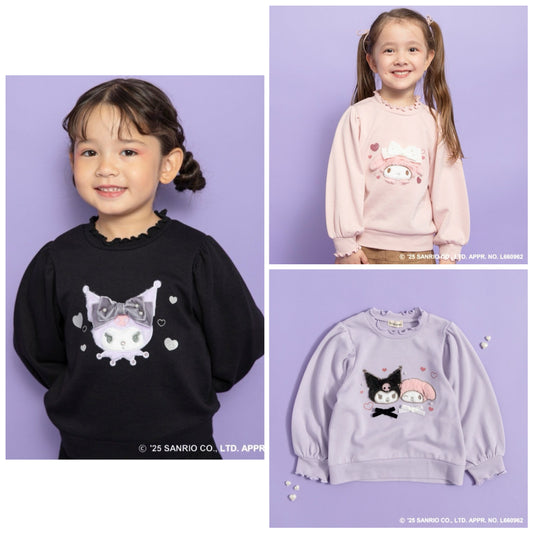 日本童裝 Branshes x Sanrio 木耳邊衛衣 80-130cm 女童款 秋季 TOPS