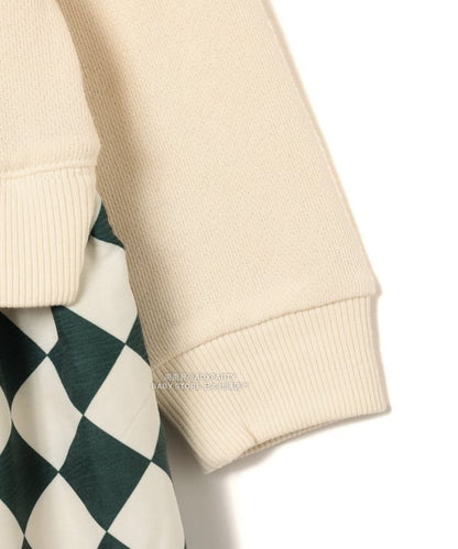 日本童裝 B:MING by BEAMS 【別注版】FRUIT OF THE LOOM 拼接連身裙 100-130cm 女童款 秋冬季 DRESSES