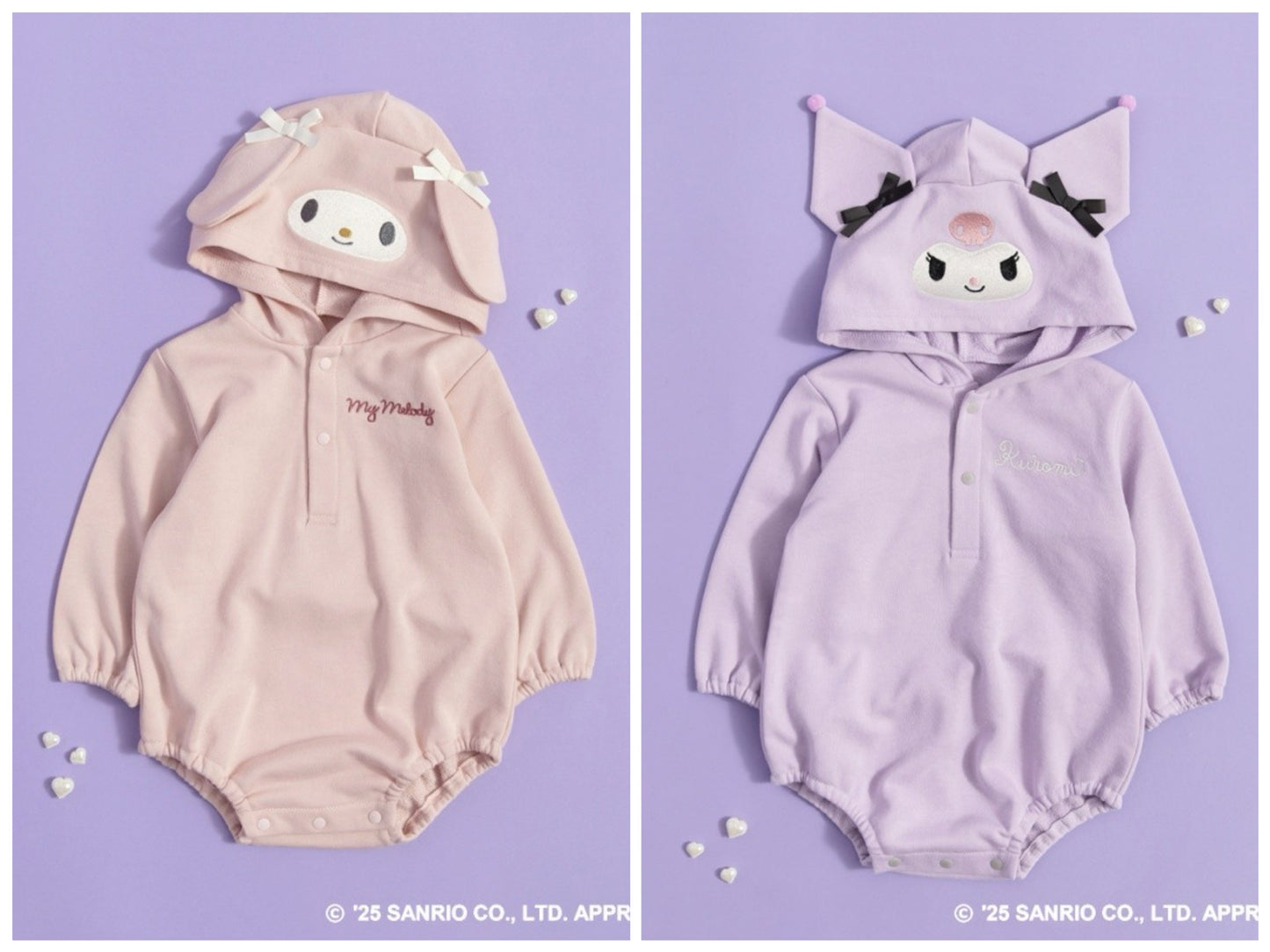 日本童裝 Branshes x Sanrio 連衣 80-150cm 女童款 初生嬰兒 秋季 Jumpsuit