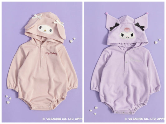 日本童裝 Branshes x Sanrio 連衣 80-150cm 女童款 初生嬰兒 秋季 Jumpsuit