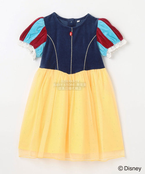 日本童裝 aF#a325 白雪公主連頭箍 90-140cm 女童款 秋季 DRESSES Cosplay服裝 Halloween攪鬼特輯