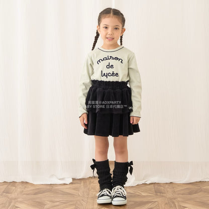 日本童裝 Ly# mine 天鵝絨蛋糕裙 100-150cm 女童款 秋季 SKIRTS