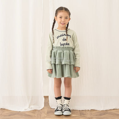 日本童裝 Ly# mine 天鵝絨蛋糕裙 100-150cm 女童款 秋季 SKIRTS