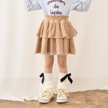 日本童裝 Ly# mine 天鵝絨蛋糕裙 100-150cm 女童款 秋季 SKIRTS