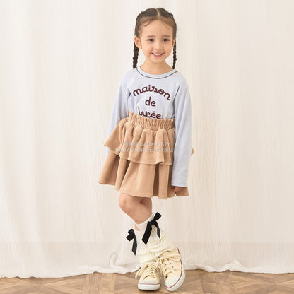 日本童裝 Ly# mine 天鵝絨蛋糕裙 100-150cm 女童款 秋季 SKIRTS