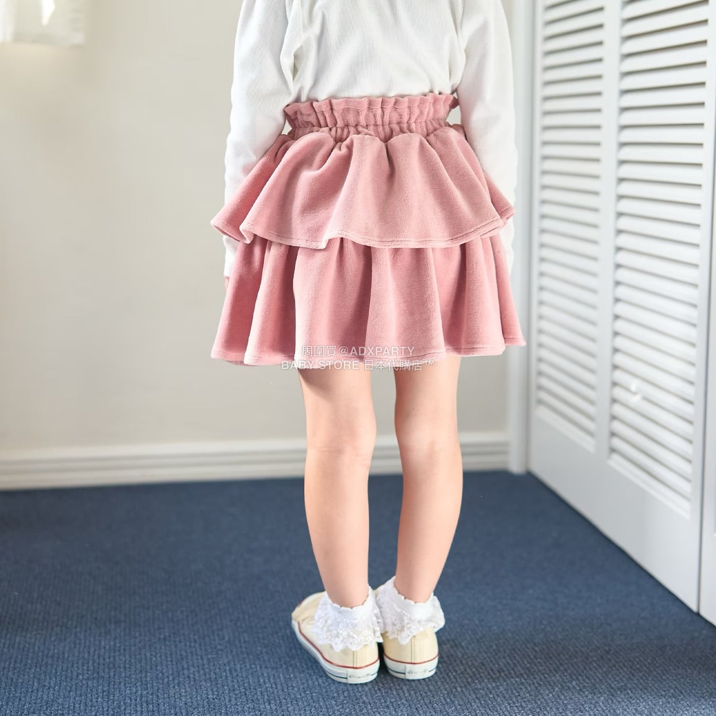 日本童裝 Ly# mine 天鵝絨蛋糕裙 100-150cm 女童款 秋季 SKIRTS