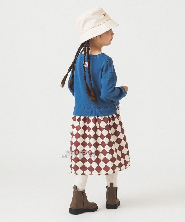 日本童裝 B:MING by BEAMS 【別注版】FRUIT OF THE LOOM 拼接連身裙 100-130cm 女童款 秋冬季 DRESSES