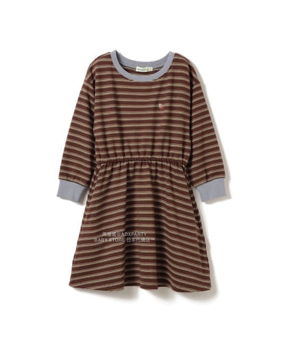 日本童裝 BEAMS mini 間條連身裙 90-140cm 女童款 秋冬季 DRESSES