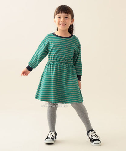 日本童裝 BEAMS mini 間條連身裙 90-140cm 女童款 秋冬季 DRESSES